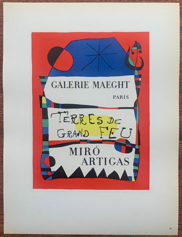 Link to  Miro Galerie Maeght #53Lithograph, 1959  Product