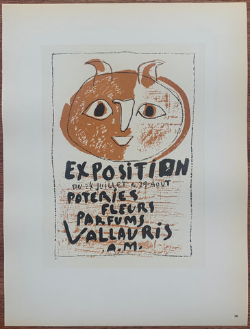 Link to  Picasso Vallauris #58Lithograph, 1959  Product