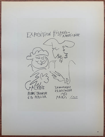 Link to  Picasso Exposition Hispano-Americaine #65Lithograph, 1959  Product
