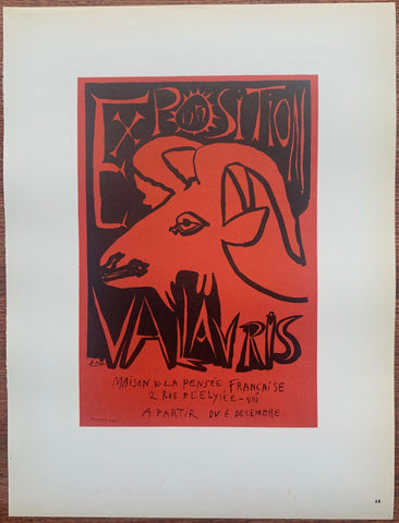 Link to  Picasso Exposition Vallauris #68Lithograph, 1959  Product