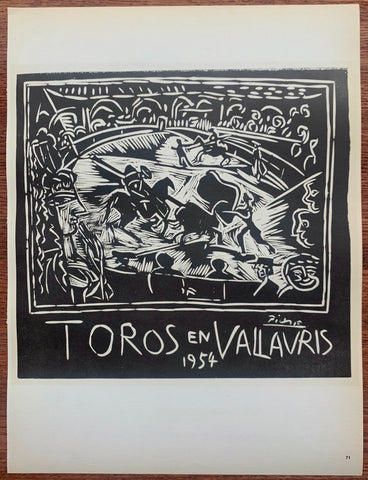 Link to  Picasso Toros En Vallauris #71Lithograph, 1959  Product