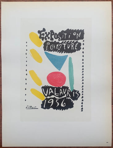 Link to  Picasso Exposition Peinture #81Lithograph, 1959  Product