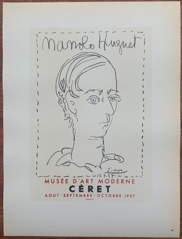 Link to  Picasso Manolo Huguet Portrait #87Lithograph, 1959  Product