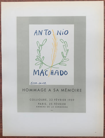Link to  Picasso Antonio Machado #97Lithograph, 1959  Product