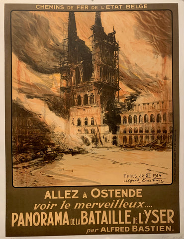Link to  Allez a Ostende Poster ✓France, c. 1920  Product