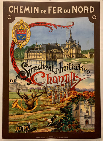 Link to  Syndicat d'Initiative de Chantilly Poster ✓France, 1928  Product