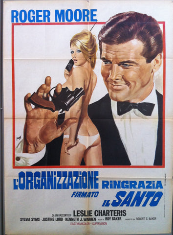 Link to  L'Organizzazione Ringrazia Firmato Il Santo (Alternate Poster)Italy, C. 1968  Product