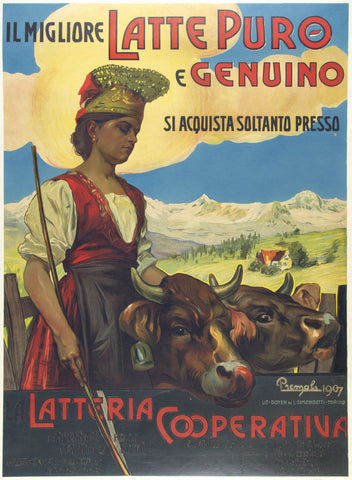 Link to  Latte Puro PosterItaly, 1907  Product