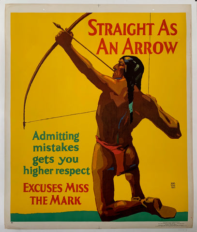 Link to  Straight as an Arrow Mather Poster (find)Mather Poster, 1929  Product