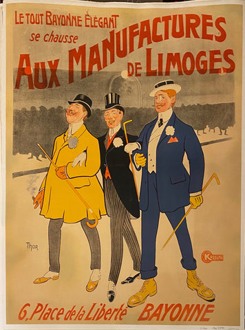 Link to  Aux Manufactures de Limoges PosterFrench Poster, c. 1920s  Product