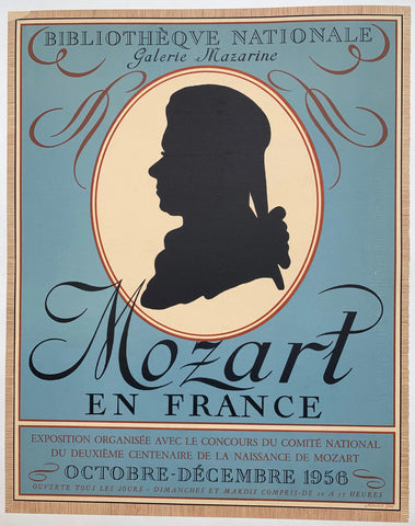 Link to  Bibliotheque Nationale Galerie Mazarine "Mozart en France" ✓France, 1956  Product