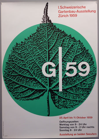 Link to  G 59 Gartenbau-Ausstellung ZürichSwitzerland, 1959  Product