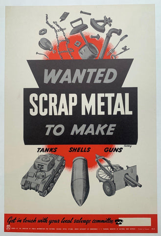 Link to  Wanted "Scrap Metal" to make Tanks, Shells, Guns.USA, C. 1944  Product