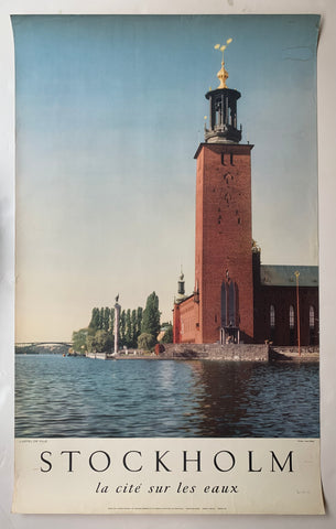 Link to  Stockholm La Cité sur les Eaux PosterSweden, c. 1962  Product