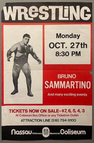 Link to  Bruno Sammartino Wrestling PosterBahamas, c. 1980  Product