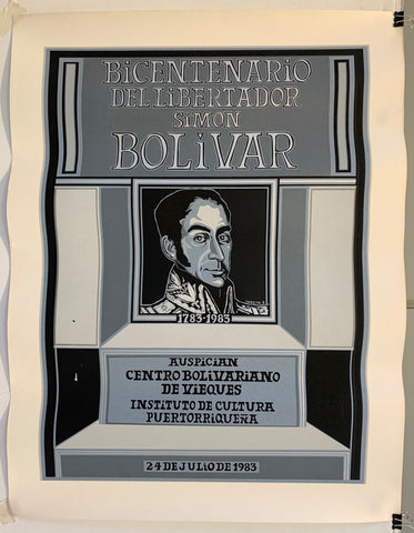 Link to  Bicentenario del Liberatador Simón Bolivar PosterPuerto Rico, 1983  Product