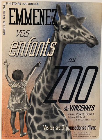 Link to  Emmenez Vos Enfants Au ZooFrance, C. 1930  Product