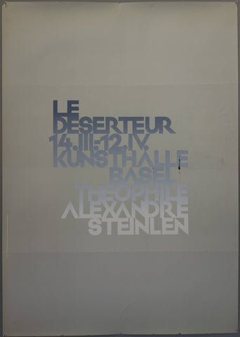 Link to  Le deserteur 14.III.-12.IV. Kunsthalle Basel Theophile Alexandre SteinlenSwitzerland  Product