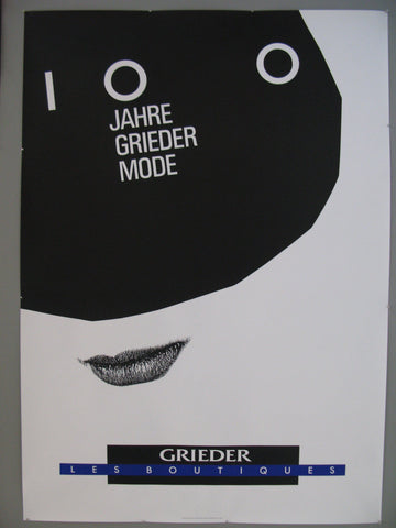 Link to  100 Jahre Grieder Mode Swiss PosterSwitzerland, 1989  Product