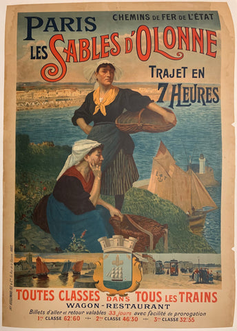 Link to  Les Sables d'Olonne PosterFrance, c. 1900  Product