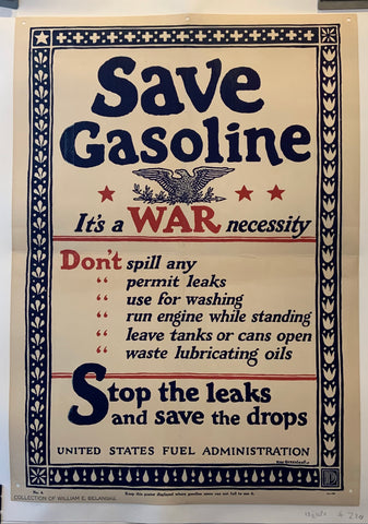Link to  Save Gasoline PosterUnited States, c. 1914  Product