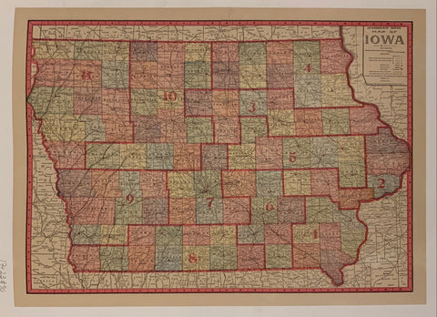 Link to  Map Of Iowa ✓USA, c. 1917  Product