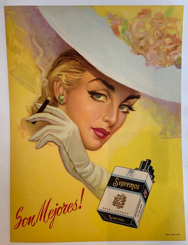 Link to  Supremos Cigarettes PrintSpain?, c. 1950  Product