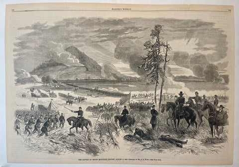Link to  Harper's Weekly 'Battle of Cedar Mountain'U.S.A., 1862  Product