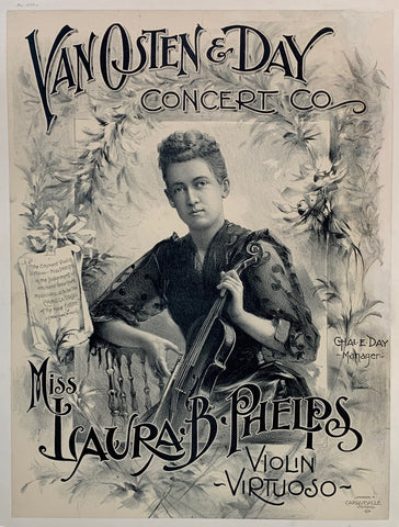 Link to  Van Osten & Day Concert Co - Miss Laura B Phelps - Violin VirtuosoUSA  Product