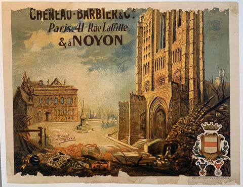 Link to  War-Torn Church in Noyon PrintFrance, c. 1920  Product