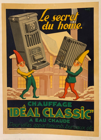 Link to  Chauffage "Ideal Classic" PosterBelgium, c. 1935  Product