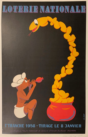 Link to  Loterie Nationale Snake Charmer PosterFrance, 1958  Product