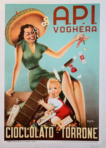 Link to  A.P.I. Voghera Candy AdvertisementItaly, c. 1950  Product