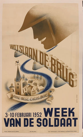 Link to  Wij Slaan De Brug Poster ✓Belgium, 1952  Product