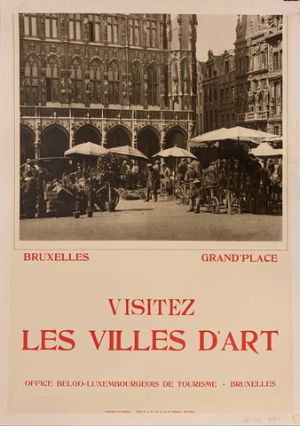 Link to  Visitez les Villes d'Art Travel Poster ✓Belgium, c. 1935  Product
