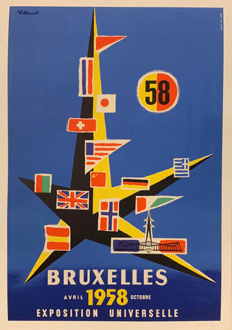 Link to  Bruxelles Exposition Universelle PosterBelgium, 1958  Product