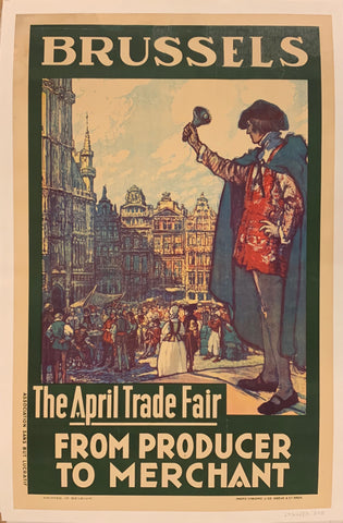 Link to  Brussels the April Trade Fair Poster ✓Belgium, c. 1935  Product