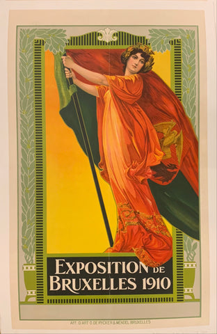 Link to  Exposition De Bruxelles Poster ✓Belgium, 1910  Product
