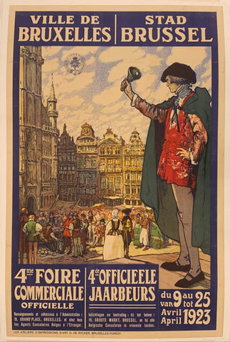 Link to  Ville De Bruxelles Poster ✓Belgium, 1923  Product