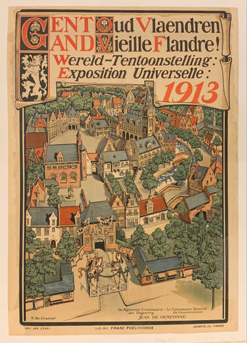 Link to  Gent Oud Vlaendren Poster ✓Belgium, 1913  Product