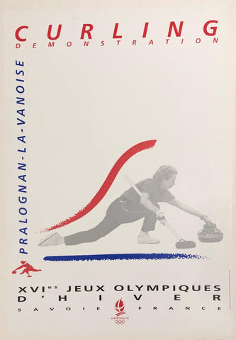 Link to  1992 Olympics Curling Poster ✓France, 1992  Product