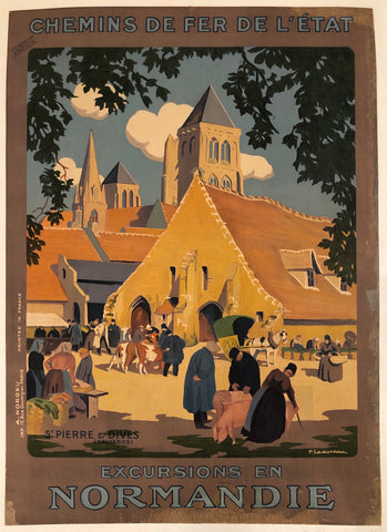Link to  Excursions en Normandie PosterFrance, c. 1920  Product