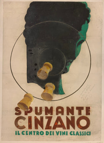 Link to  Spumante Cinzano Poster ✓Italy, c. 1925  Product