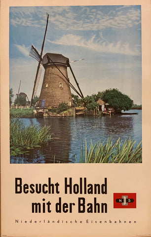 Link to  Besucht Holland mit der Bahn Travel Poster ✓Netherlands, c. 1950  Product