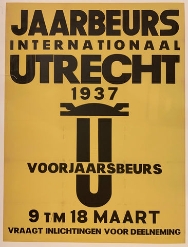 Link to  Jaarbeurs Internationaal Utrechct Poster ✓Netherlands, 1937  Product