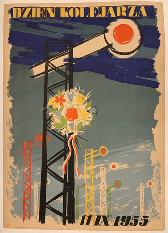 Link to  Dzień Kolejarza Poster ✓Poland, 1955  Product