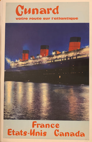 Link to  Cunard Poster ✓England, c. 1950  Product