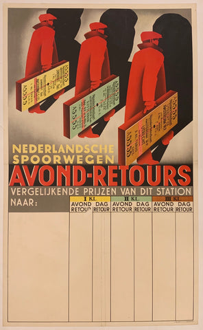Link to  Nederlandsche Spoorwegen Poster ✓The Netherlands, c. 1935  Product