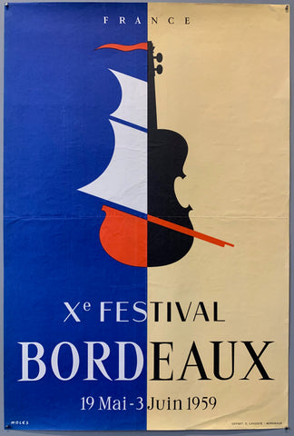 Link to  Bordeaux Festival PosterFrance, 1959  Product