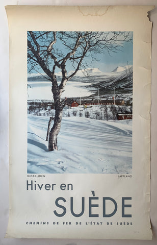 Hiver en Suède Poster